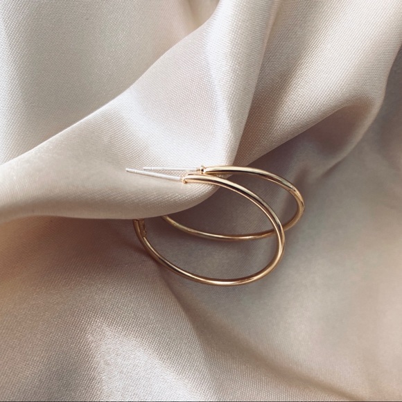 💙 Gold Earrings Sterling Silver Posts - Picture 5 of 12